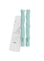 Blue table candles