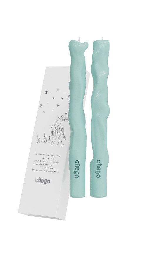 Blue table candles Blue table candles