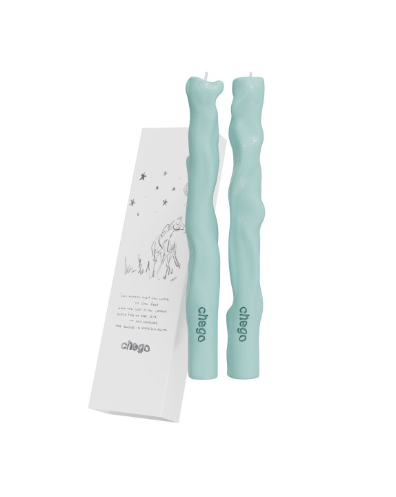 Blue table candles Blue table candles