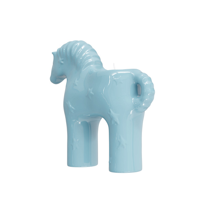 Лімітований блакитний коник-свічка - Make a wish 