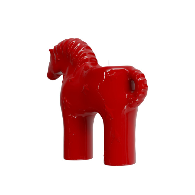 Лімітований червоний коник-свічка - Make a wish 