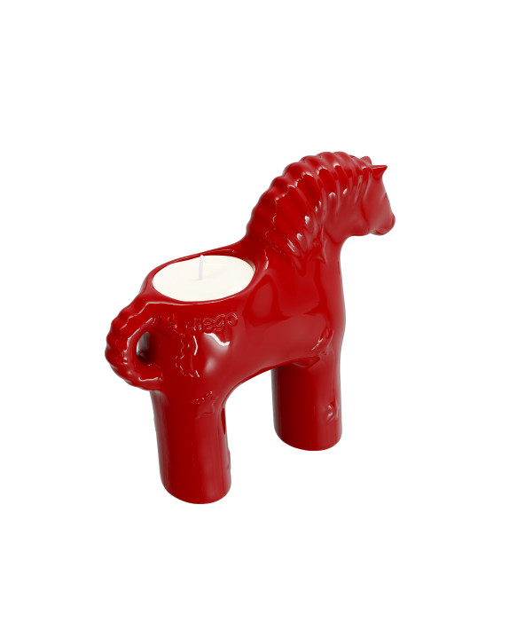 Лімітований червоний коник-свічка - Make a wish 