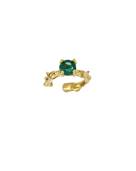 Cuff New classic mini w/ green quartz gilding
