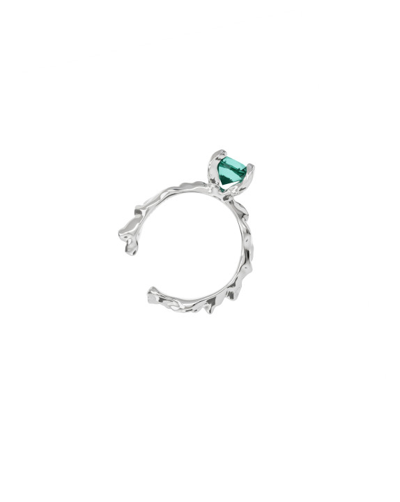 Cuff New classic mini w/ green quartz silver