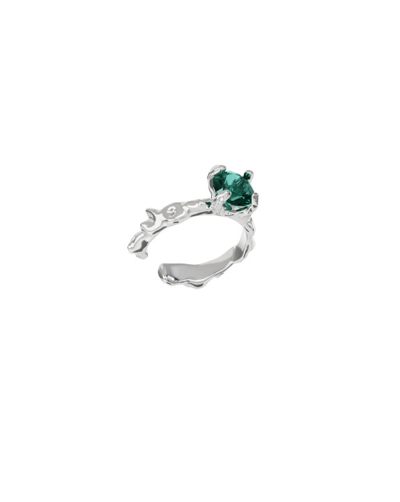 Cuff New classic mini w/ green quartz silver