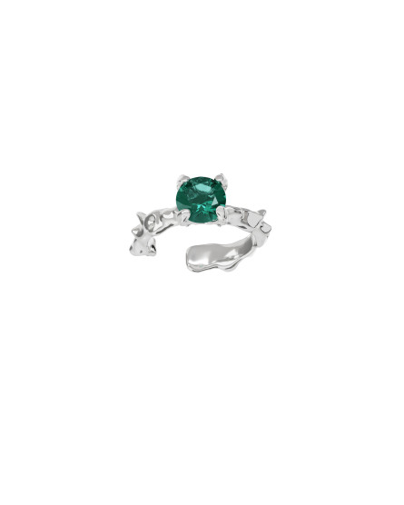 Cuff New classic mini w/ green quartz silver