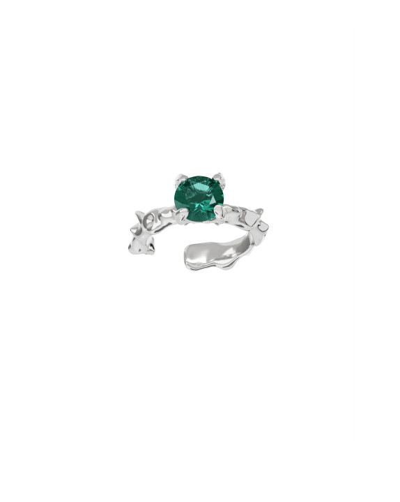 Cuff New classic mini w/ green quartz silver