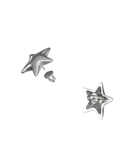 Earrings stars - Make a wish silver