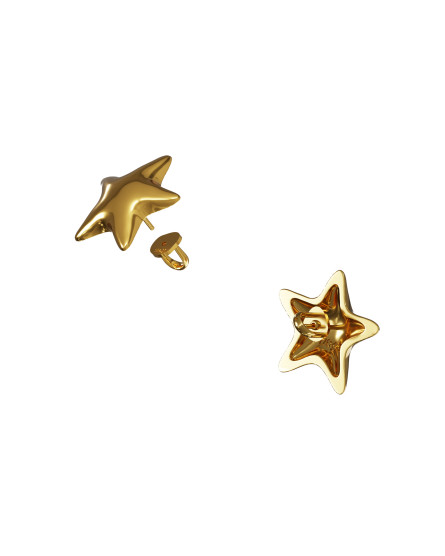 Earrings stars - Make a wish gilding