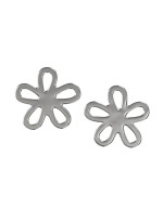 Earrings Flowers silver