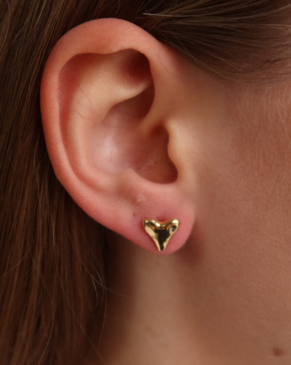 Earrings Heart gilding
