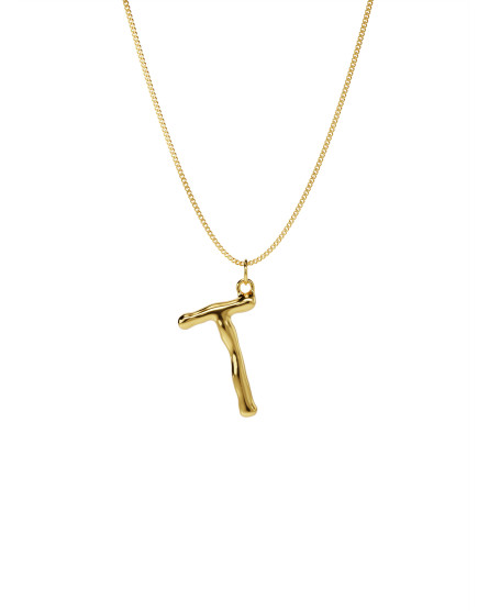 Necklace T yellow gold