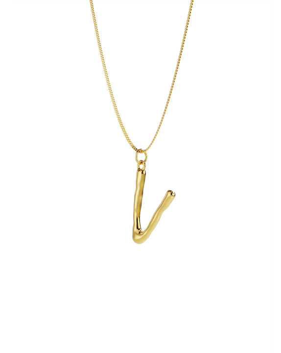 Necklace V gilding