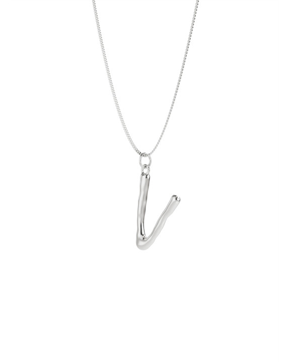 Necklace V silver