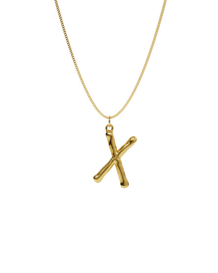 Necklace X yellow gold
