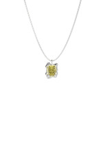 Necklace New Classic w/ Lemon quartz silver