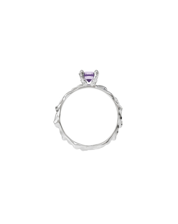 Ring new classic mini w/ purple amethyst
