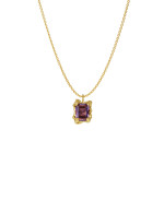 Necklace New Classic w/ purple amethyst gilding