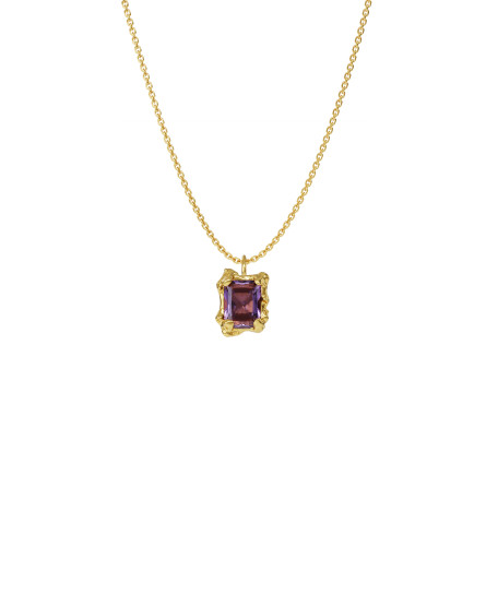 Necklace New Classic w/ purple amethyst gilding