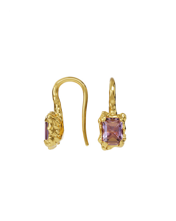 earrings New Classic w/ purple amethyst