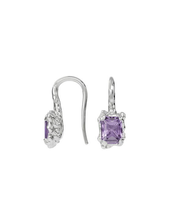 earrings New Classic w/ purple amethyst
