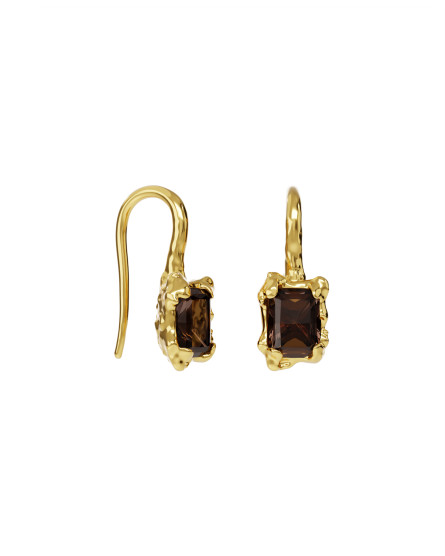 Earrings new classic w/ rauchtopaz