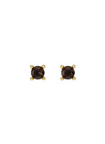 Earrings new classic mini w/ rauchtopaz gilding