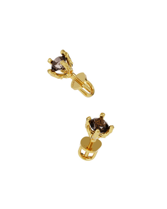 Сережки New Classic mini з раухтопазом