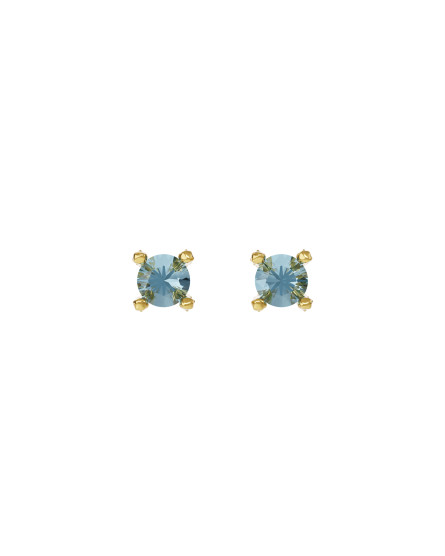 Earrings new classic mini w/ sky topaz gilding