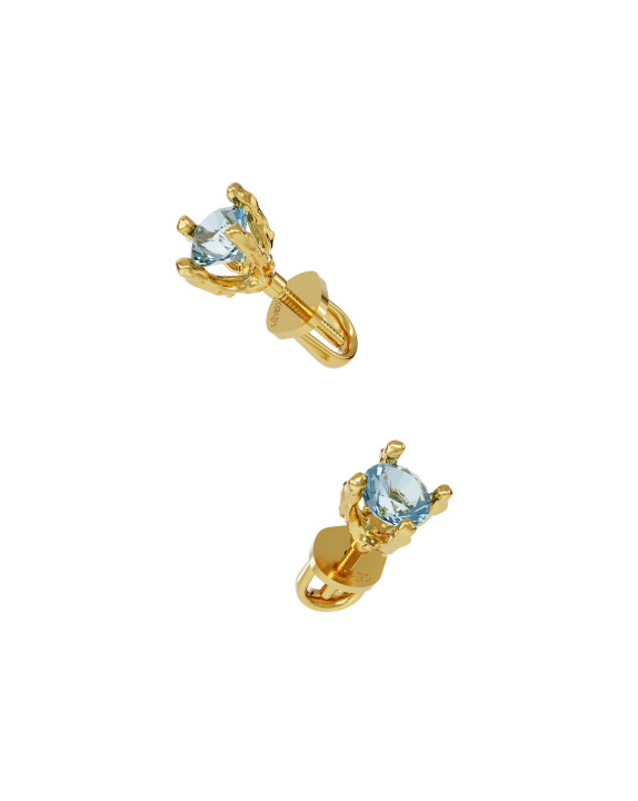 Сережки New Classic mini зі скай топазом