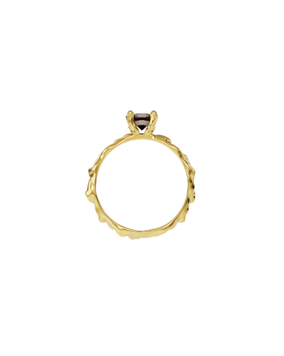 Ring new classic mini w/ rauchtopaz