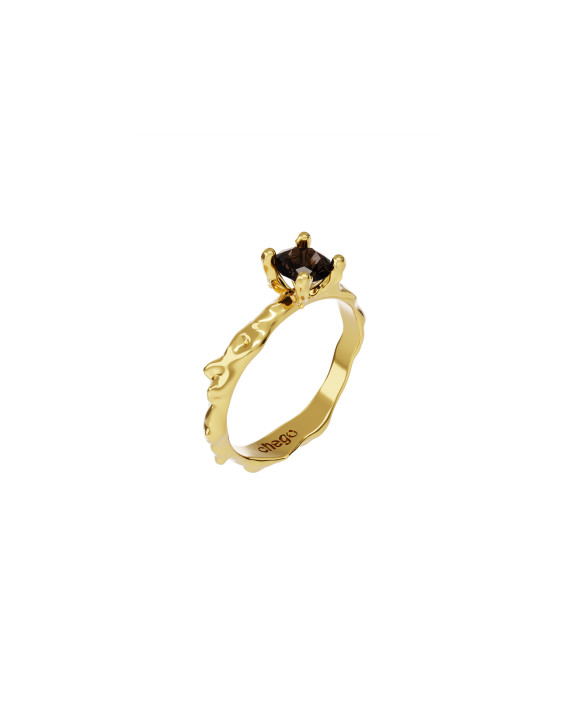 Ring new classic mini w/ rauchtopaz