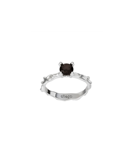 Ring new classic mini w/ rauchtopaz