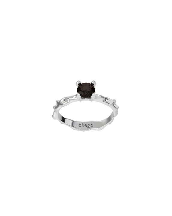 Ring new classic mini w/ rauchtopaz