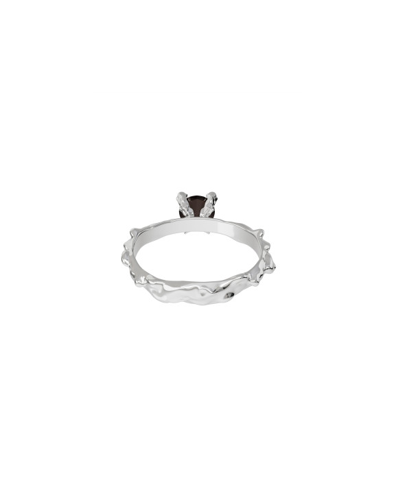 Ring new classic mini w/ rauchtopaz silver