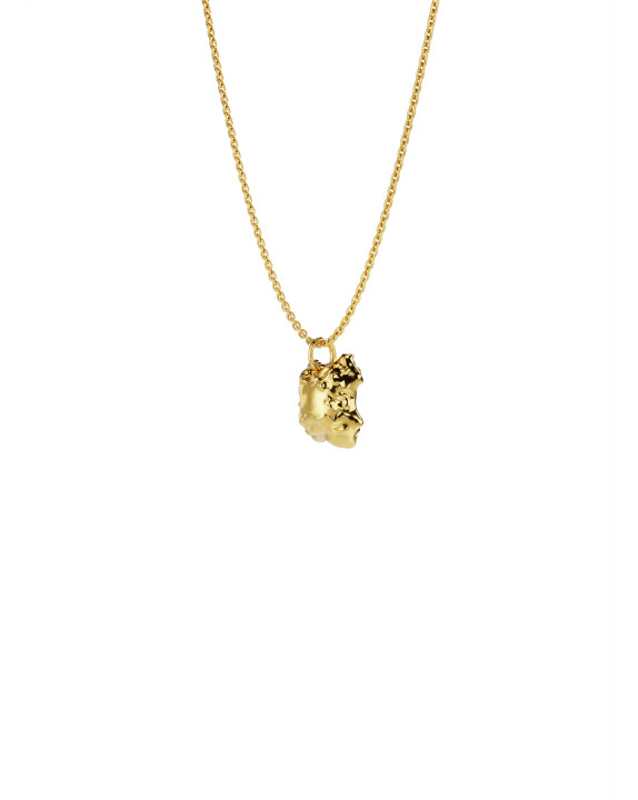 Necklace New Classic w/ pink topaz yellow gold