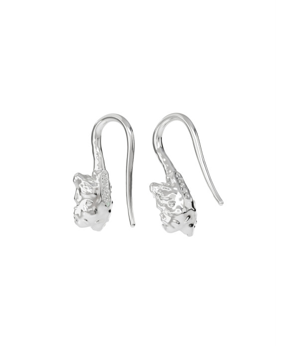 Earrings new classic w/ pink topaz white gold