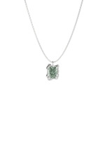 Necklace New Classic w/ green amethyst silver