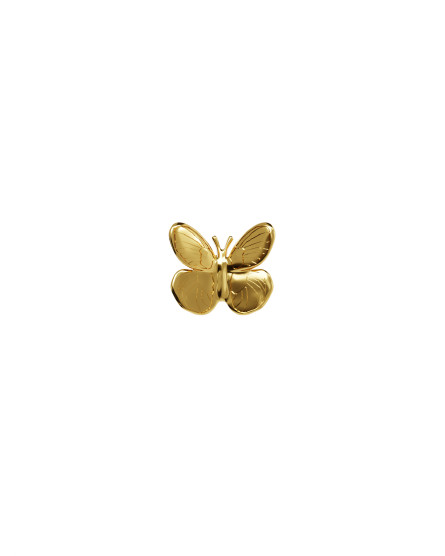 Earrings butterfly with an additional earring Summer in the village gilding