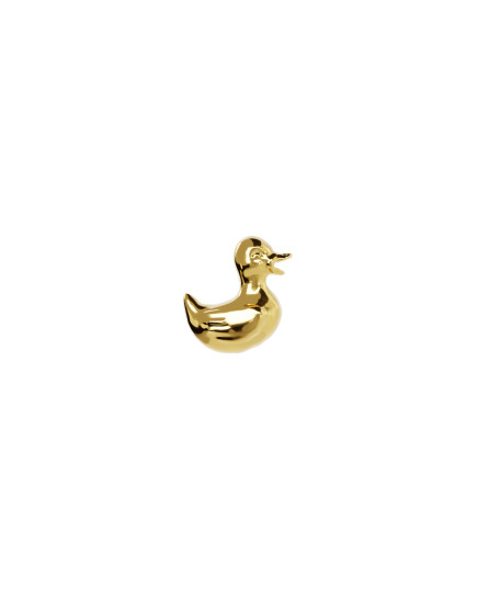 Earrings Duck with an additional earring gilding