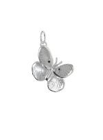 Necklace Butterfly - Summer in the village silver