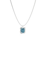 Necklace New Classic w/ Sky topaz silver