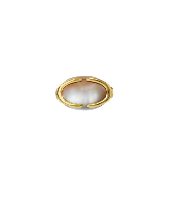 Necklace Perlyna - Twist collection gilding