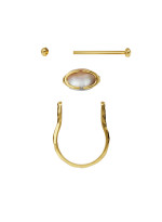 Ring Perlyna - Twist collection gilding