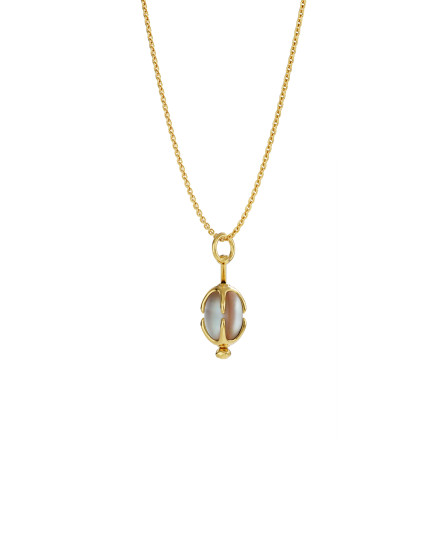 Necklace Perlyna - Twist collection gilding