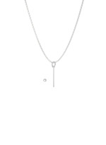 Necklace construction system 55cm - Twist collection silver
