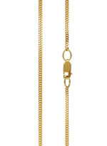 Silver chain with gold plating 55cm of armor weave