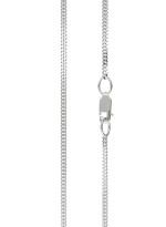 Silver chain 75cm armored weave
