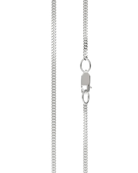 Silver chain 55cm armored weave