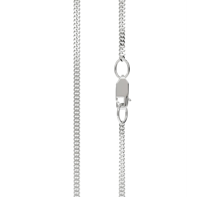 Срібний ланцюжок 55см панцерного плетіння